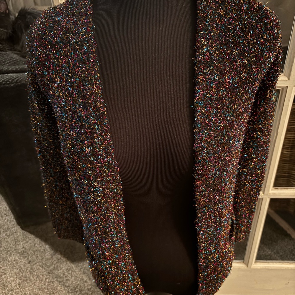 Xhilaration Multicolor Open-Front Cardigan